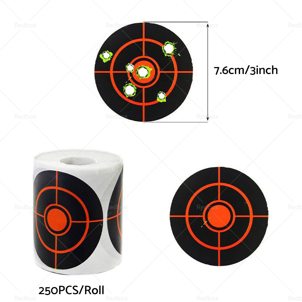 Shooting Target Self Adhesive Target Sticker Targets Splatter Reactive 250X or Roll