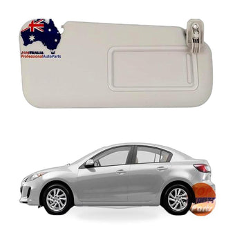 compare product 1x Right Driver Side Sun Visor Gray Suitable For Mazda 3 2010-2013 BBM369-270C-75