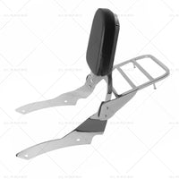 Backrest Sissy Bar Luggage Rack Suitable for Yamaha V-Star 650 Custom XVS650