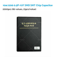 1x 0201/0402/0603/0805/1206 SMD/SMT Capacitor Chip Resistor Samples Book Kit