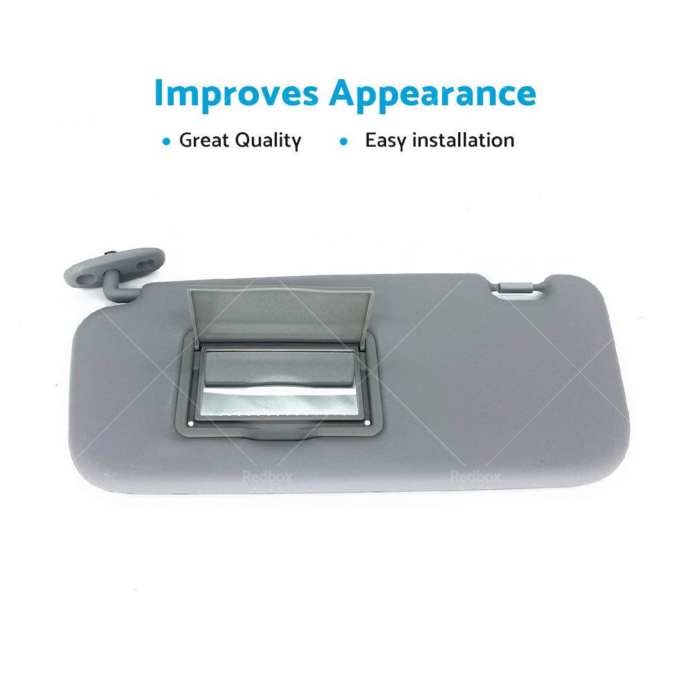 Left Right Side Car Sun Visor Shade Suitable For Hyundai Getz 2002-2012 Grey