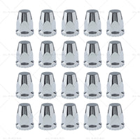 20x Nut Covers Screw Chrome 33mm Suitable for Kenworth Freightliner Western Star