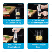 Pressed Garlic Chopper Stainless steel 304 Garlic Masher Minced Garlic Crusher