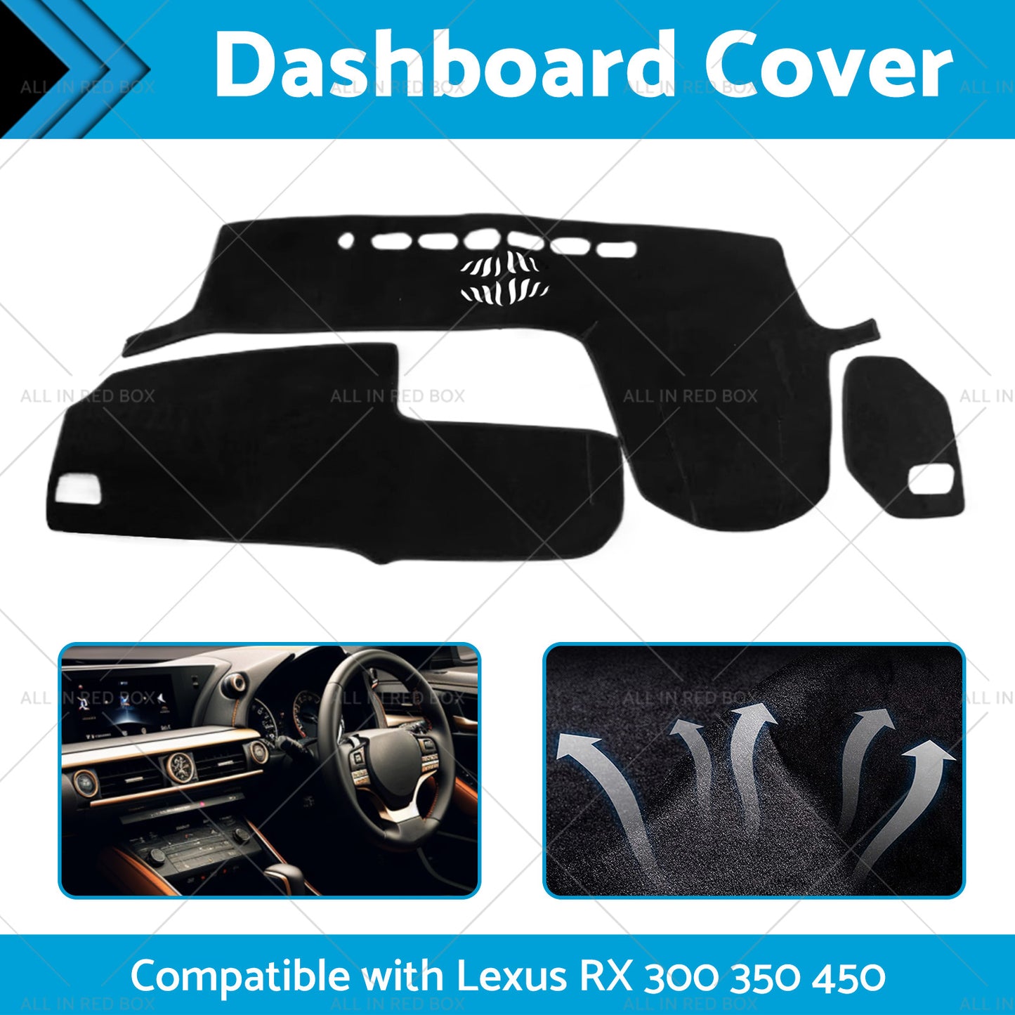 Dash Mat Carpet Suitable for Lexus RX 2016-2019 300 350 450 Dashboard Cover