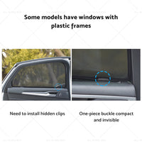 Car Window Sun Shades Suitable for LDV D90 2017-2023 Rear Magnetic Blind Mesh