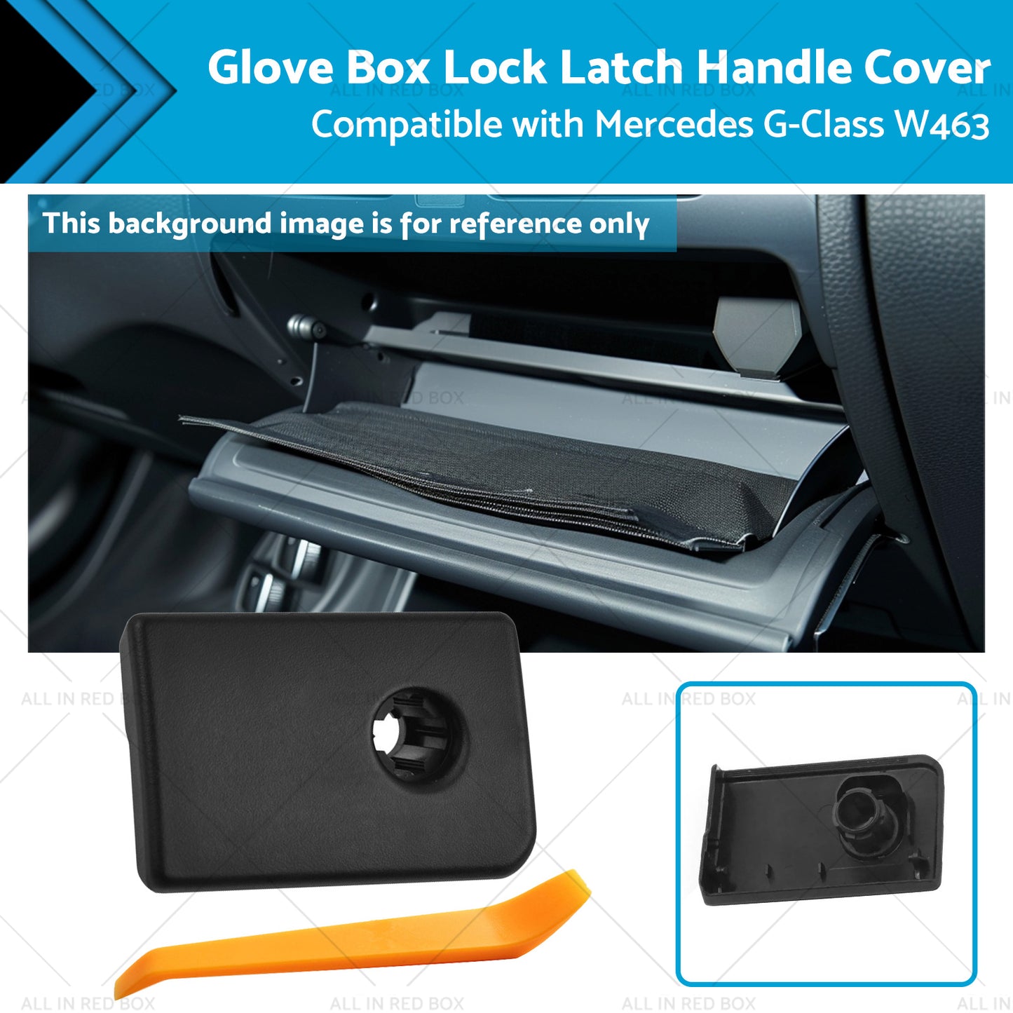 Glove Box Lock Latch Handle Cover Suitable for Mercedes G-Class W463 2004-2018