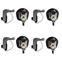 4 Set Chrome Power Operated Recessed Folding Whale Tail T-Lock Handle Toolbox