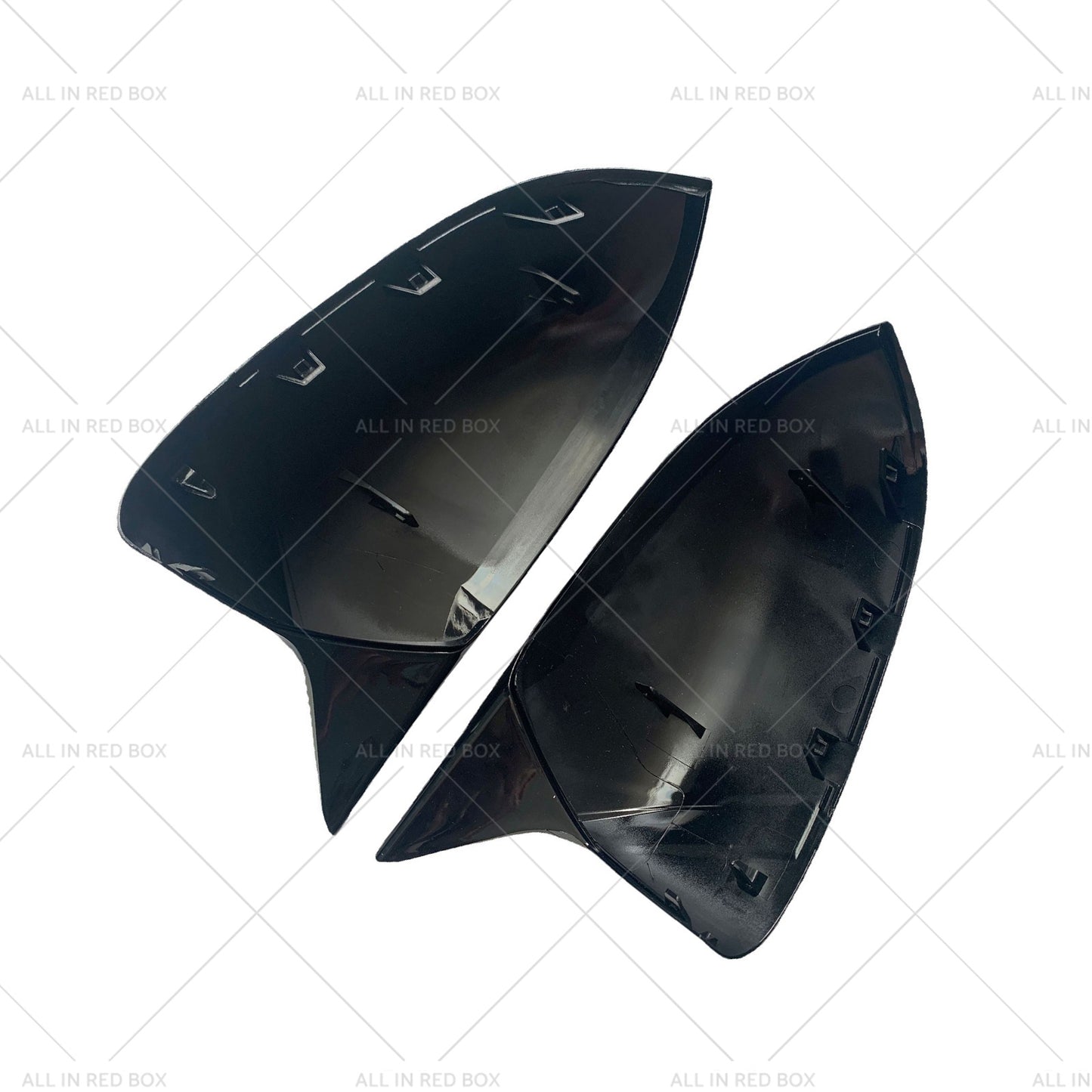 2x Black Rear Mirror Cover Caps Suitable For BMW X3 X4 X5 X6 G01 G02 G05 G06