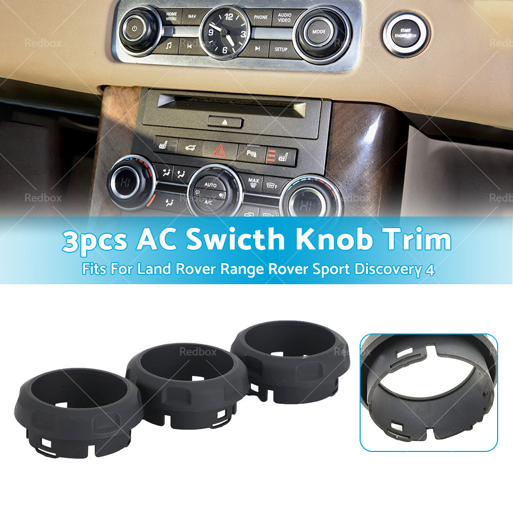 3¡Á AC Swicth Knob Trim LR029591 For Land Rover Discovery 4 Range Rover Sport