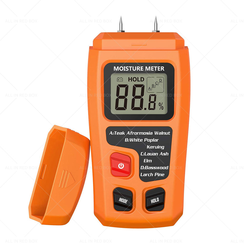 Wood Moisture Meter Damp Detector Digital LCD Timber Humidity Tester Analyzer