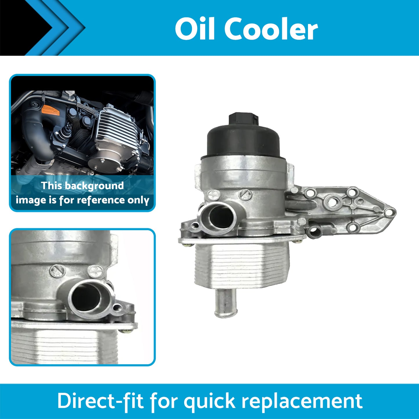 {{ Oil Cooler Suitable For Ford Transit VH VJ 2.4L Duratorq 2000-2006 YC1Q6B624AK }} - Buy Car Parts Online at {{ Kaka Auto Parts }}.