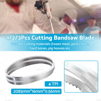 Butcher Meat Cutting Bnad Saw Bandsaw Blade 2085mm*16mm*0. 56mm*4T