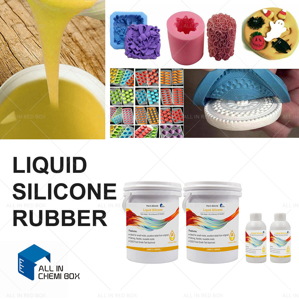 SH25 Liquid Silicone Rubber Mould Making Kit 100 3 Mix - 1Kg 2Kg 5Kg 10Kg Blue