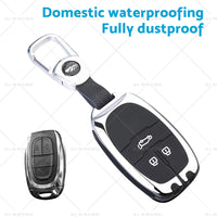 Zinc Alloy Remote Key Fob Case Cover Shell Suitable For LDV D90 3buttons Silver