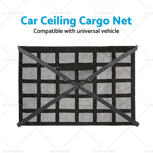 Universal Car Ceiling Storage Net Car Roof Cargo Net Mesh Storage Bag Campervan