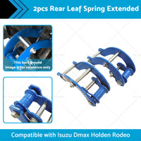 2x Rear Leaf Spring Extended 2 inch  Height Shackles Suitable For Isuzu Holden Rodeo