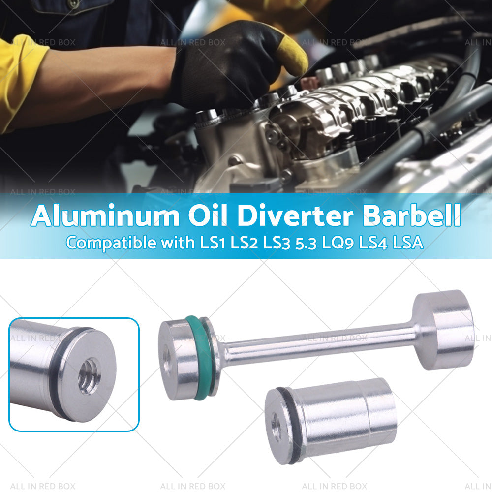 Billet Aluminum Oil Diverter Barbell Suitable For LS Engine LS1 LS2 LS3 5. 3 LQ9