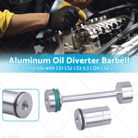 Billet Aluminum Oil Diverter Barbell Suitable For LS Engine LS1 LS2 LS3 5. 3 LQ9