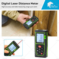 40m Handheld Digital Laser Distance Meter Finder Measure Tape Range Finder Tools