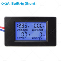 DC 6. 5~100V 20-50-100A LCD Digital Combo Panel Display Volt Amp Power Watt Meter