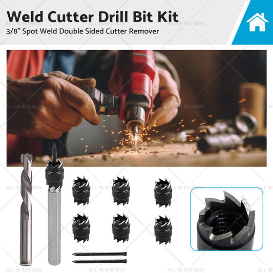 1 Set 3 8inch Spot Weld Double Sided Cutter Remover HSS Drill Bit Welder Cut Tool