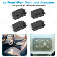 4x FrontRear Door Lock Actuators Suitablefor 99-05 Holden Commodore VT VX VU VY