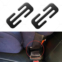 2x Locking Clip Metal Automotive Type Car Safety Seat Belt Steel Adjuster