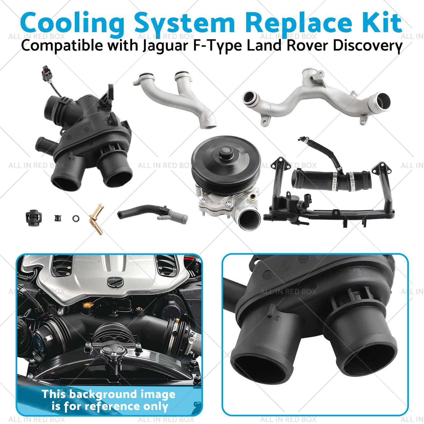 Cooling System Replace Kit Suitable for Jaguar F-Type Land Rover Discovery