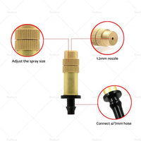 5-20x Brass Spray Misting Nozzle Sprinkler Head Garden Farm Irrigation Connector