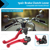 CNC Pivot Brake Clutch Levers Red Suitable for Honda XR250 CR125R CRF450R CR500