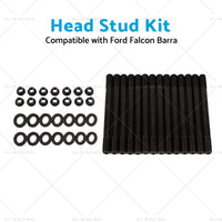 Suitable for Ford Falcon Barra XR6 BA BF FG FGX 4. 0 6 Cyl 12 Point Head Stud Kit