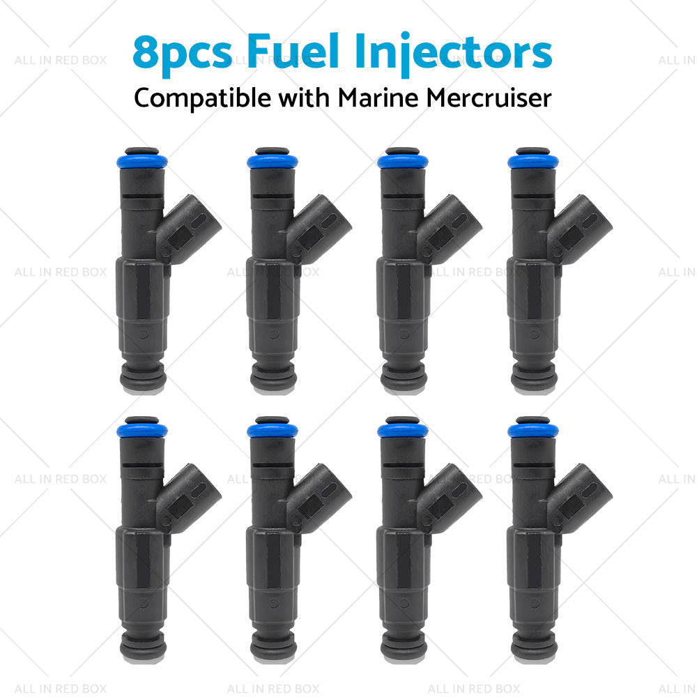 8X Fuel Injectors Suitable for Marine Mercruiser V8 MPI 5. 7 4. 3 5. 0 350 Mag