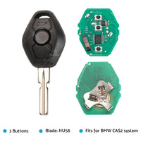 3 Buttons 315MHz Complete Remote Car Key w or  Chip ID46 For BMW 3 5 Series X3 CAS2