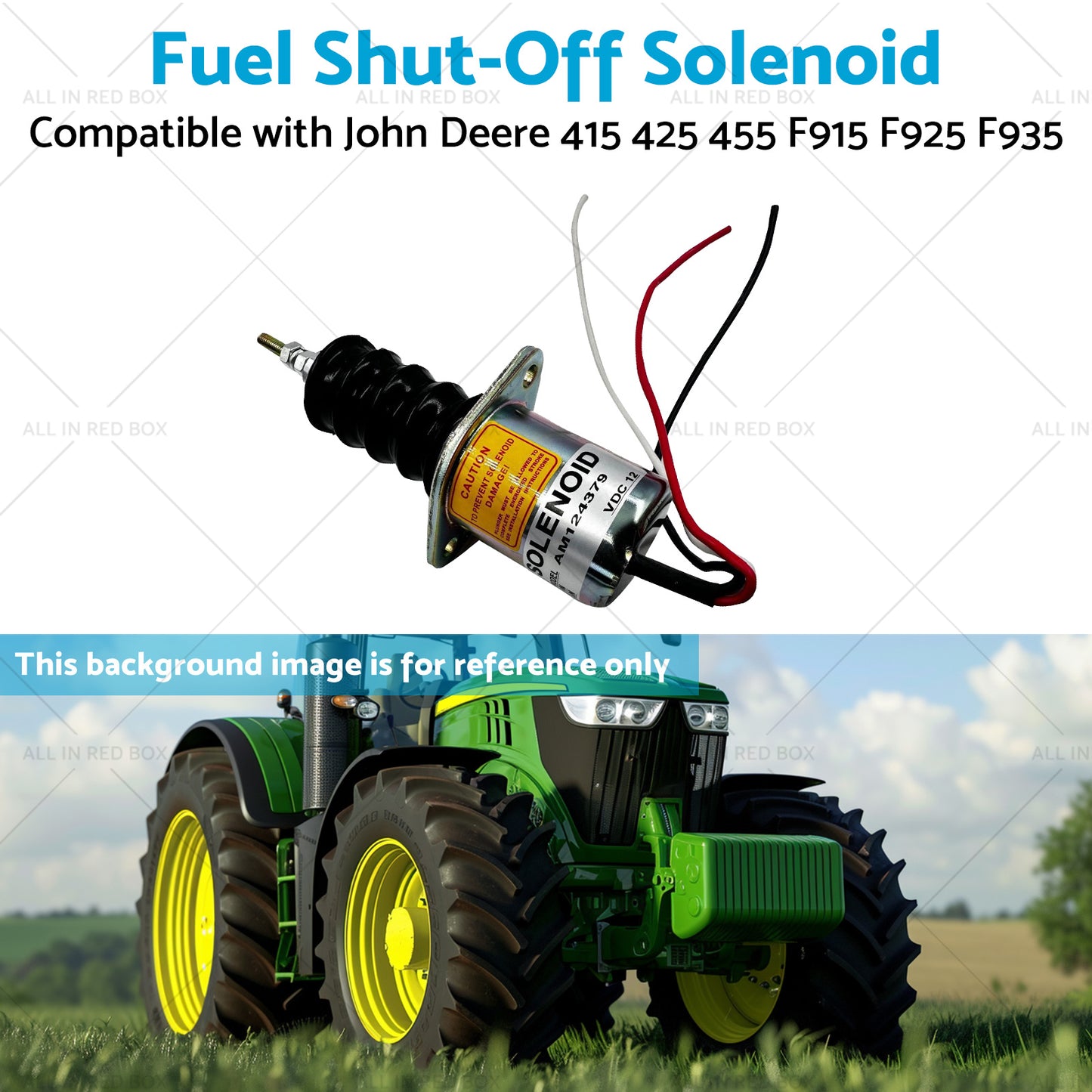 {{ Fuel Shut off Solenoid Suitable for John Deere F915 F925 F935 415 425 455 }} - Buy Car Parts Online at {{ Kaka Auto Parts }}.