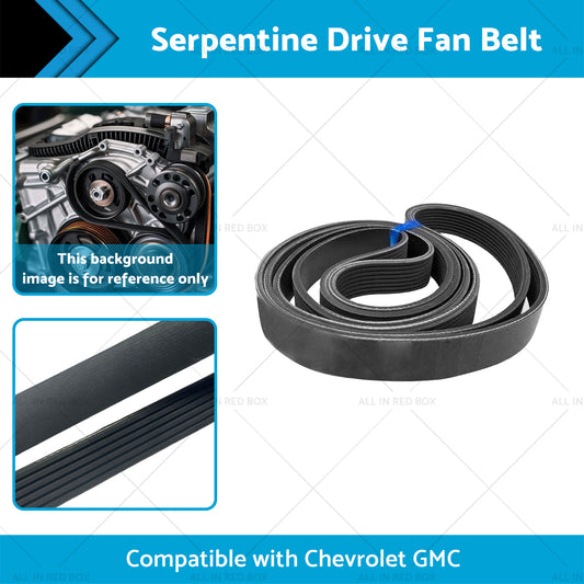 12626076 Serpentine Drive Fan Belt Suitable for 5.3L 6.2L 14-20 Chevrolet GMC