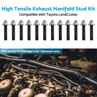 High Tensile Exhaust Manifold Stud Kit Suitable for 1HZ  or  1HD Toyota LandCruiser