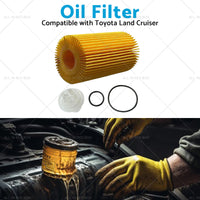 Oil Filter Suitable for Toyota Land Cruiser 200 Series 4. 5 Diesel V8 R2651P