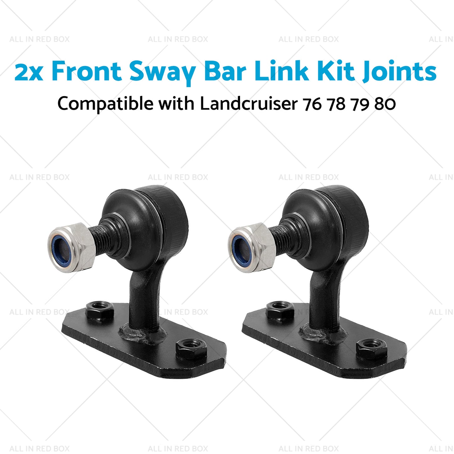 2x Front Sway Bar Link Kit Joints Suitable for Landcruiser 76 78 79 80 92-03