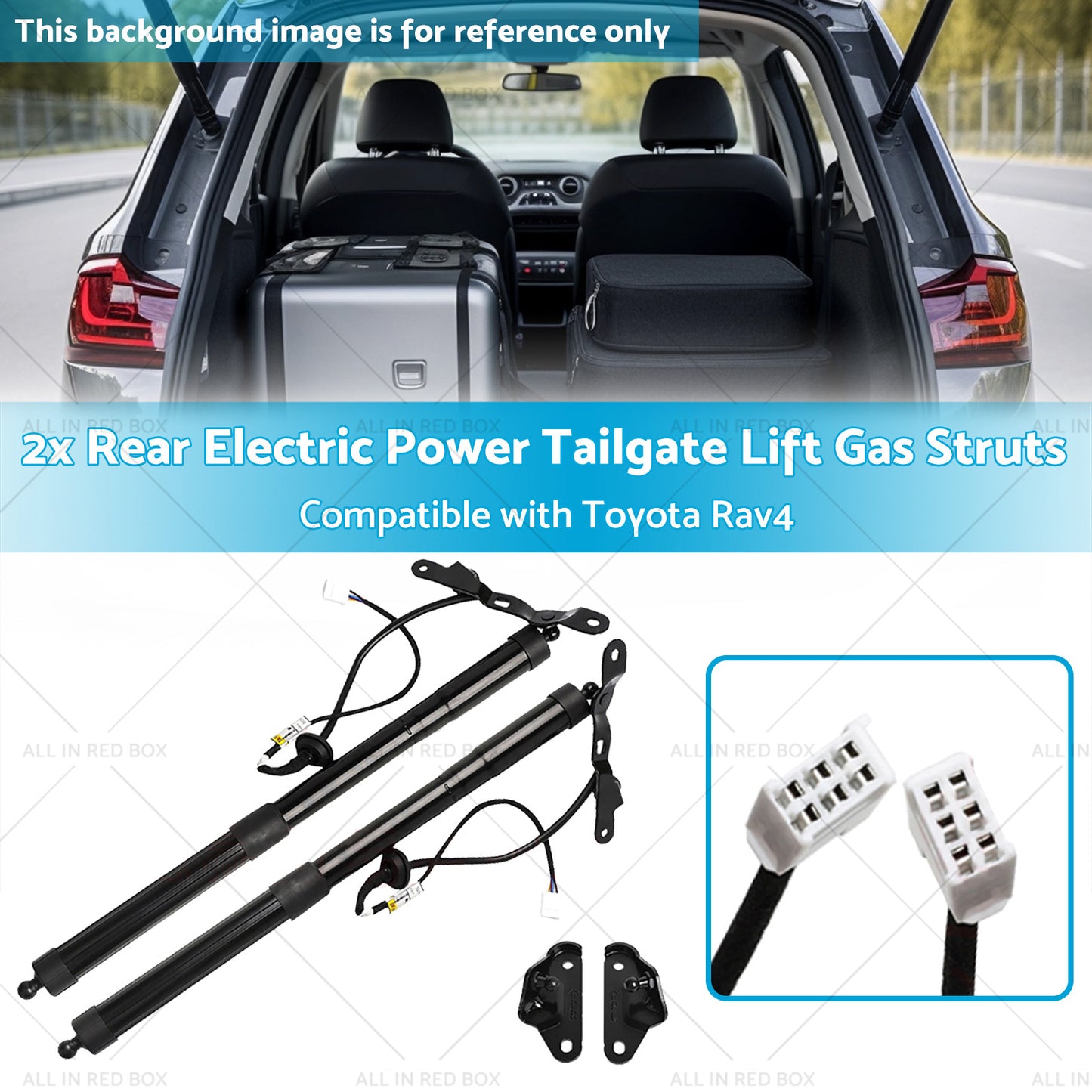 Pair Rear Electric Power Tailgate Lift Gas Struts Suitable For Toyota Rav4