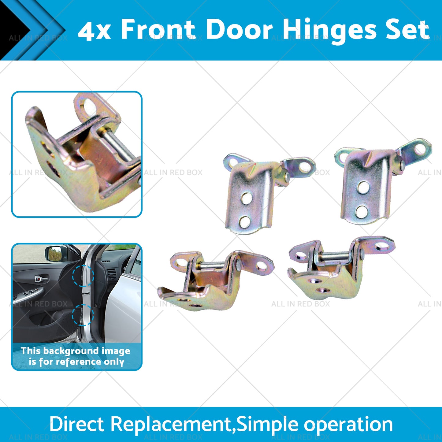 824212J000 824212J00A 4x Front Door Hinges Set Suitable for Nissan Patrol GU Y61