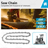 3 or 8LP. 050 52DL Tungsten Carbide Chainsaw Chain Suitable for Husqvarna 14 inch  model