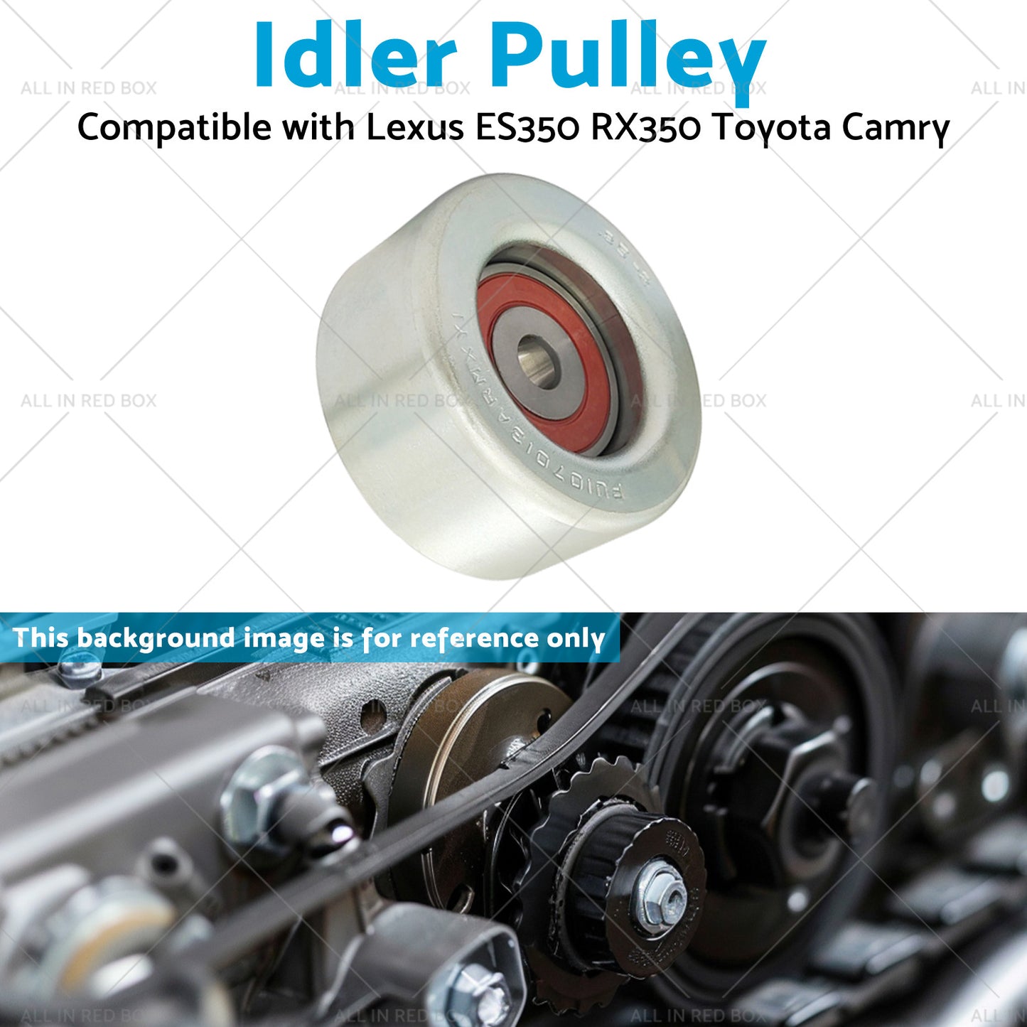 Idler Pulley Suitable for Lexus ES350 RX350 Toyota Camry 2007-2021 16604-31020