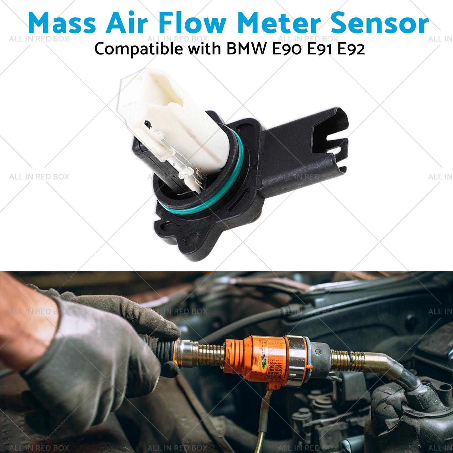 Mass Air Flow Meter Sensor Suitable for BMW E90 E91 E92 523i 525i 323i 325i 520i