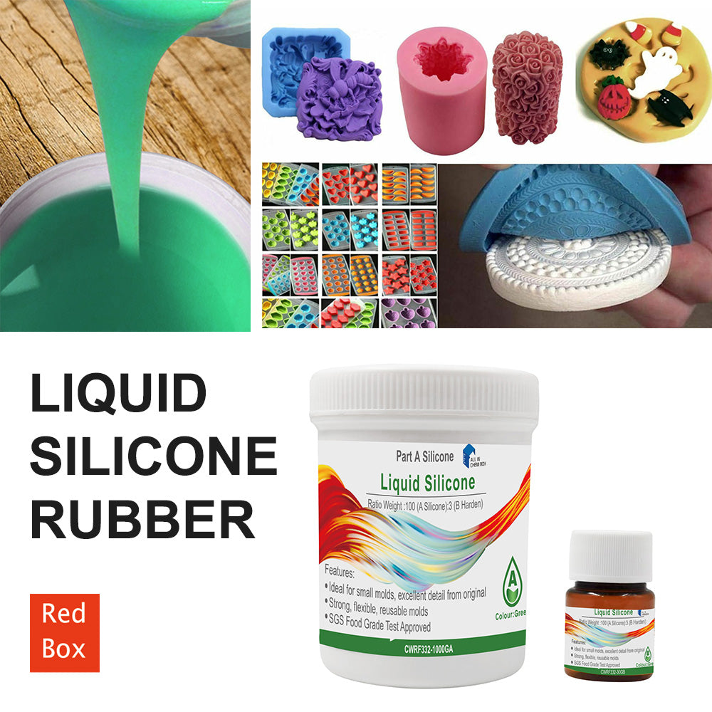 SH25 Liquid Silicone Rubber Mould Making Kit 100 3 Mix - 1Kg 2Kg 5Kg 10Kg Green