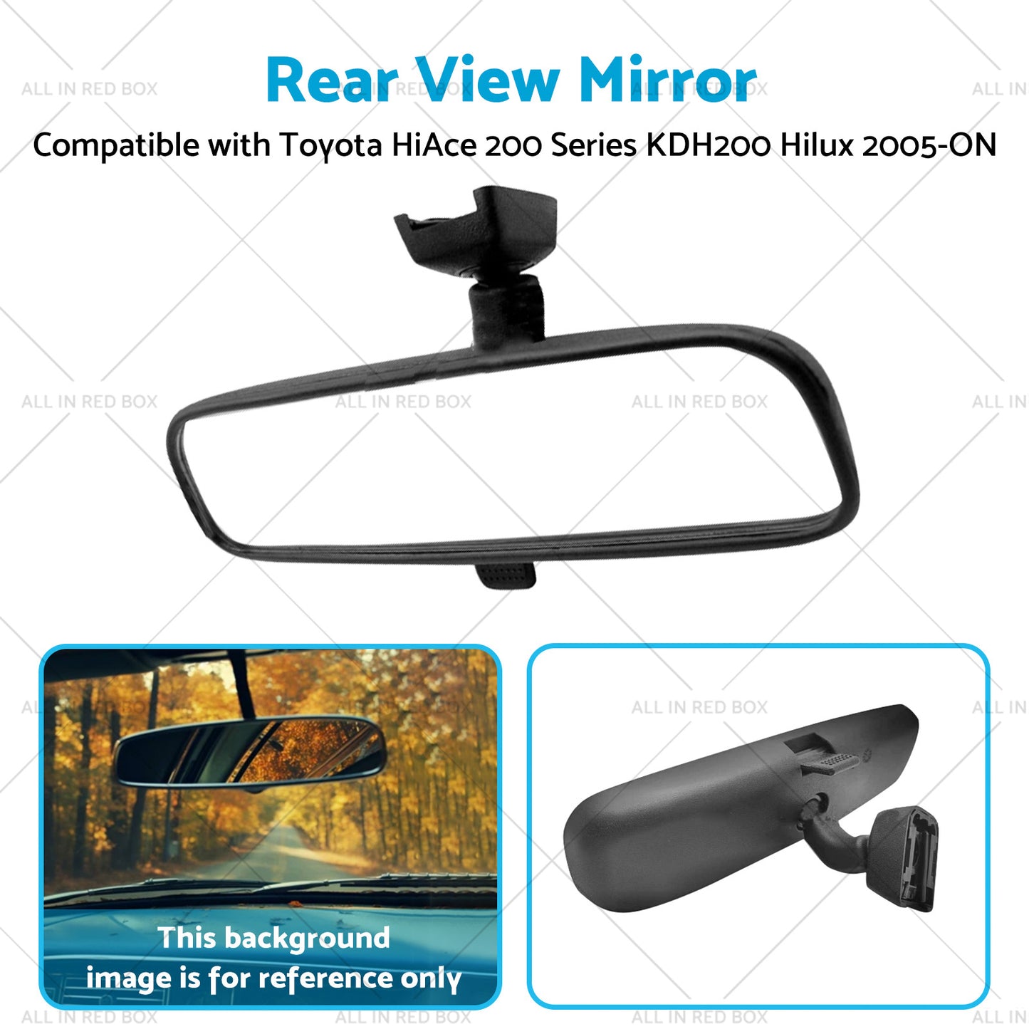 Rear View Mirror Suitable For Toyota HiAce 200 Series KDH200 Hilux 2005-ON