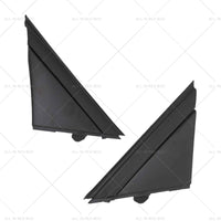 Matte Black Rear Mirror Triangle Trim Plate Suitable for 12-19 Fiat 500