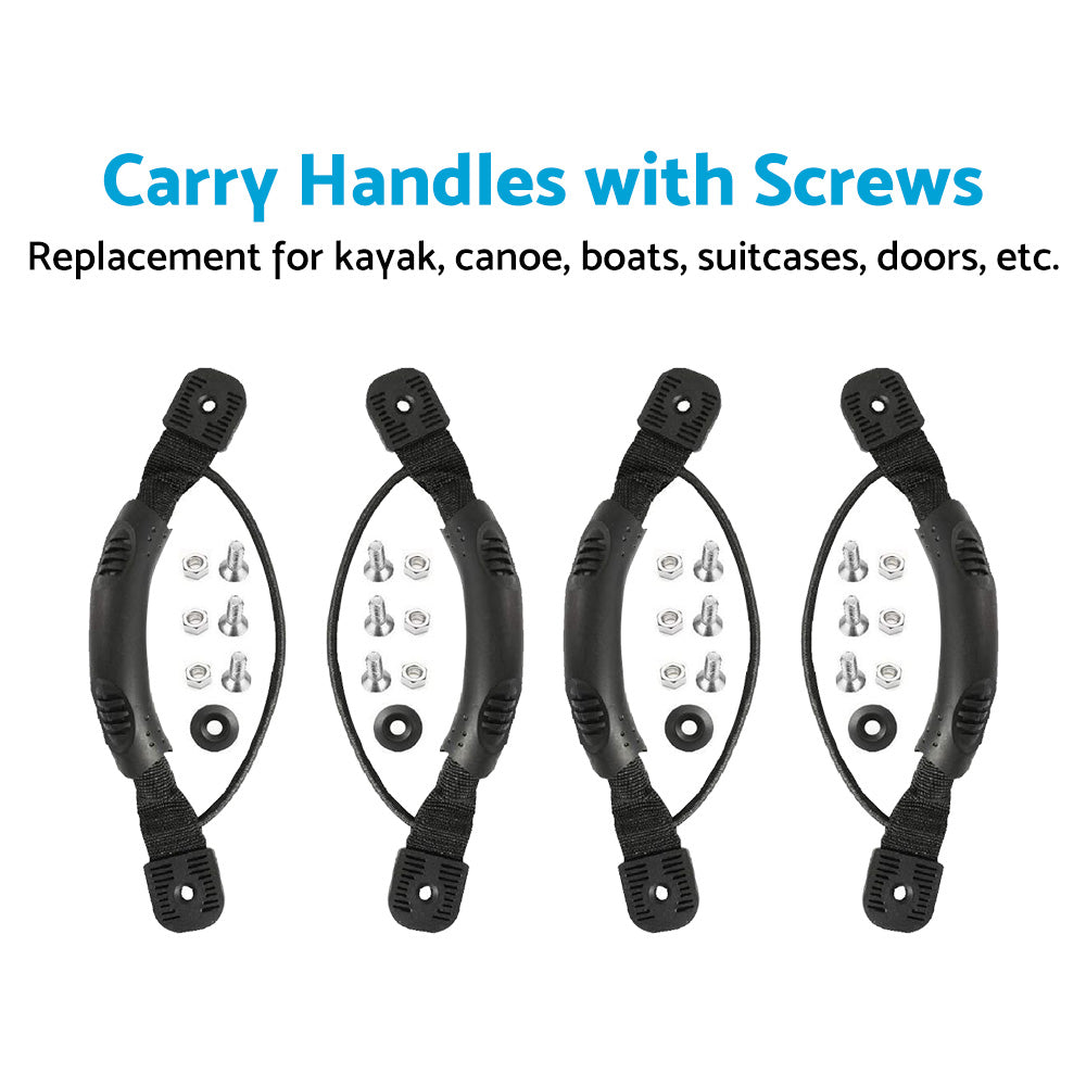 4x Carry Handles with Screws For Kayak Canoe Boat Side Mount Carry Replacement