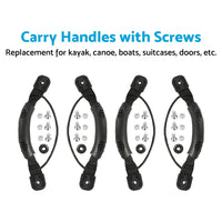 4x Carry Handles with Screws For Kayak Canoe Boat Side Mount Carry Replacement