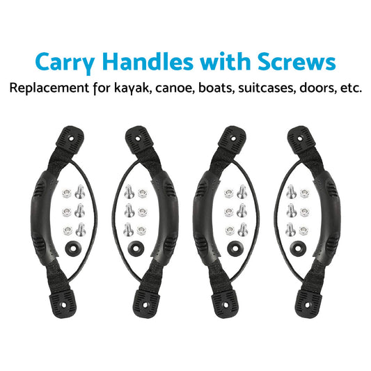 4x Carry Handles with Screws For Kayak Canoe Boat Side Mount Carry Replacement