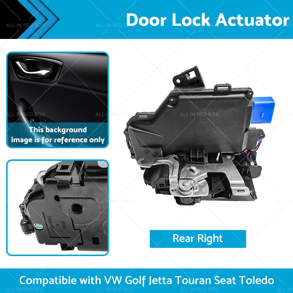 Rear Right Door Lock Actuator Suitable For VW GOLF MK5 2003-2009 7Pin 3D4839016A